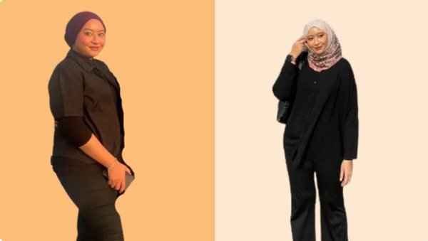 Member before and after training with Amran