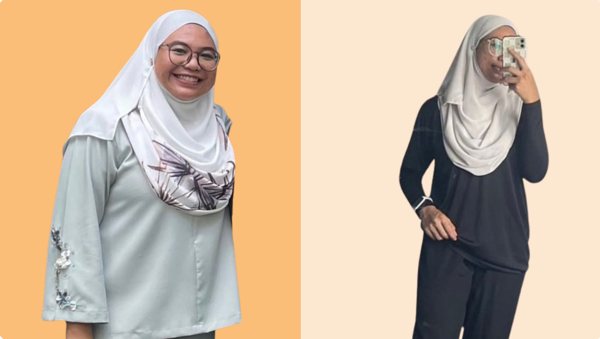 Member before and after training with Amran