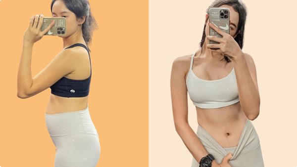 Member before and after training with Carol
