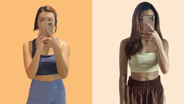 Member before and after training with Emma