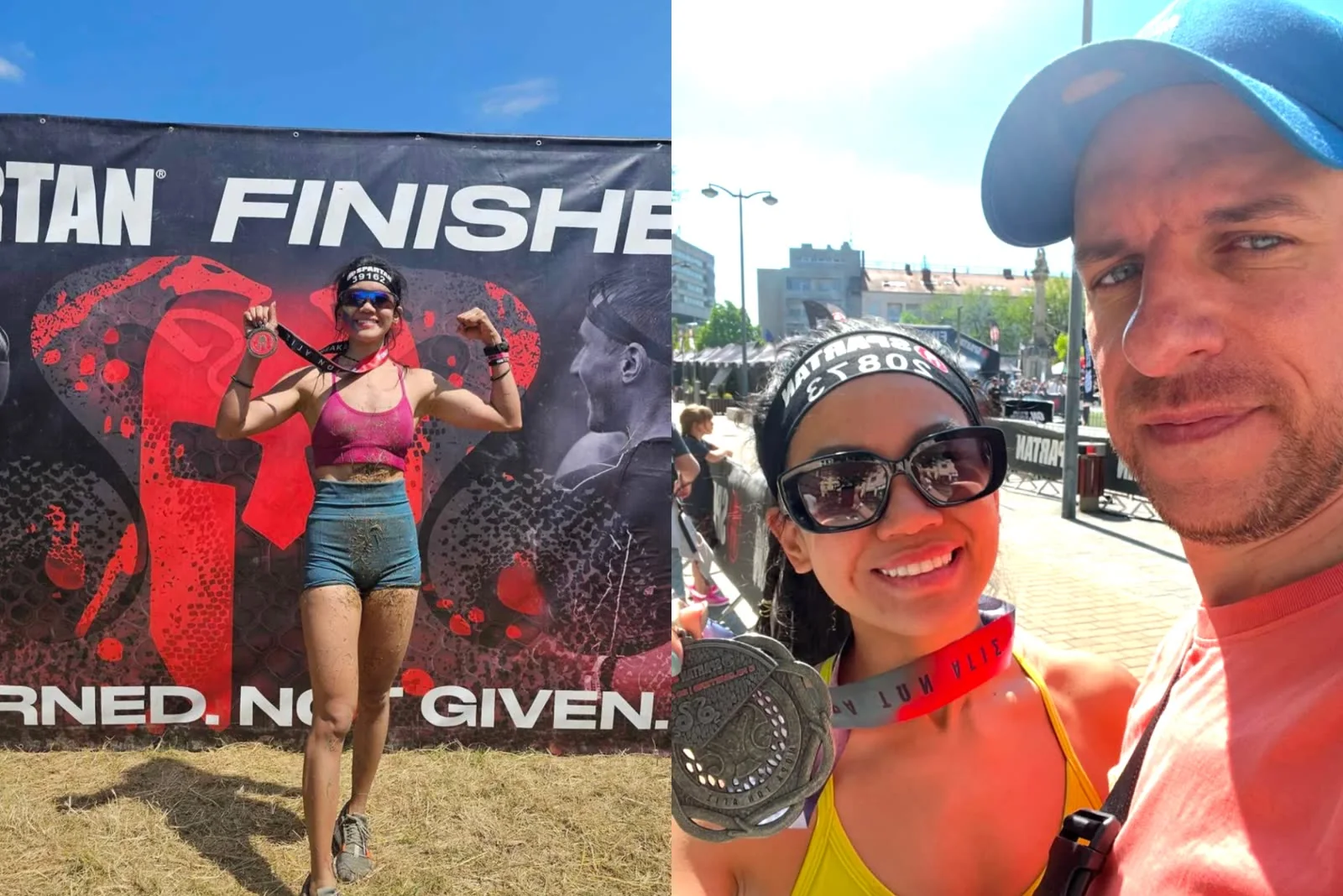 Phoebe completing a Spartan Race