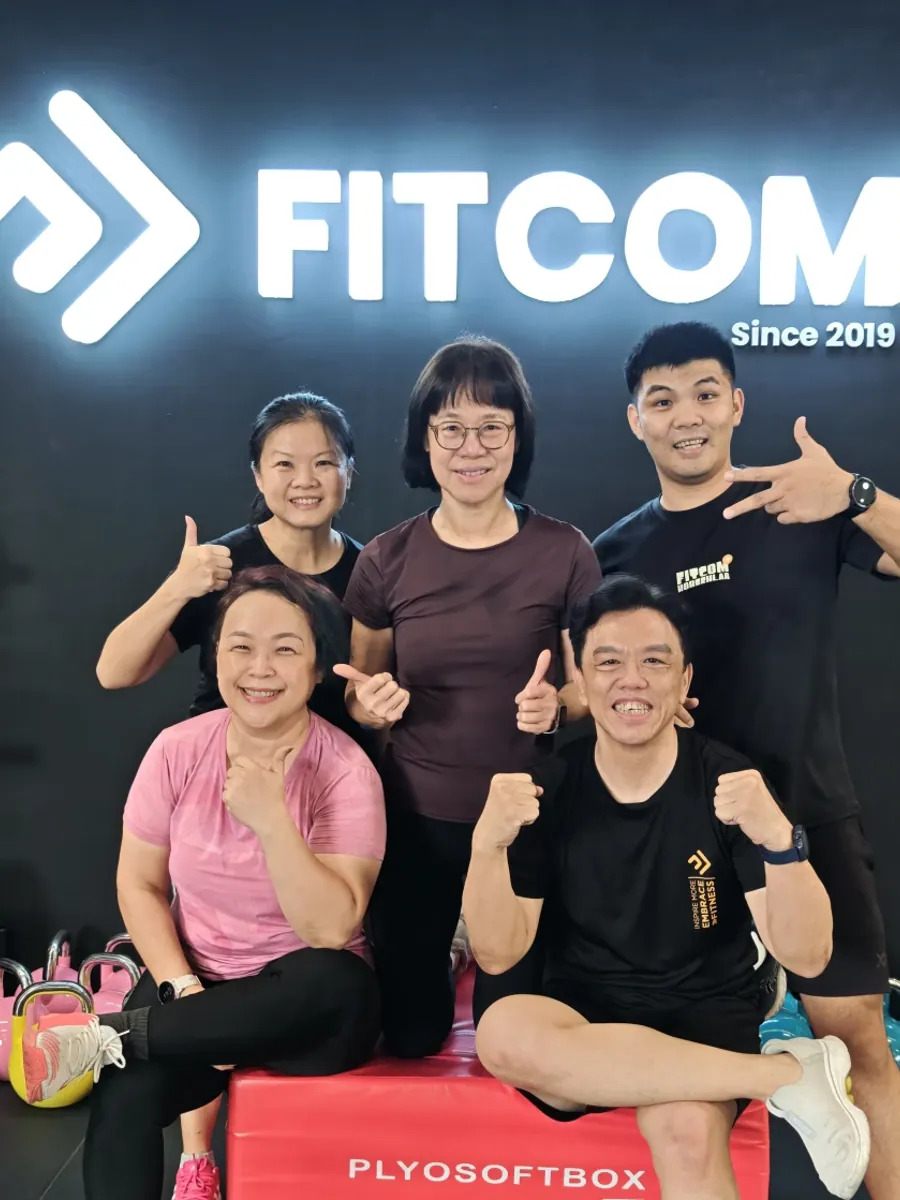 Members training at Fitcom Kota Laksamana, Melaka