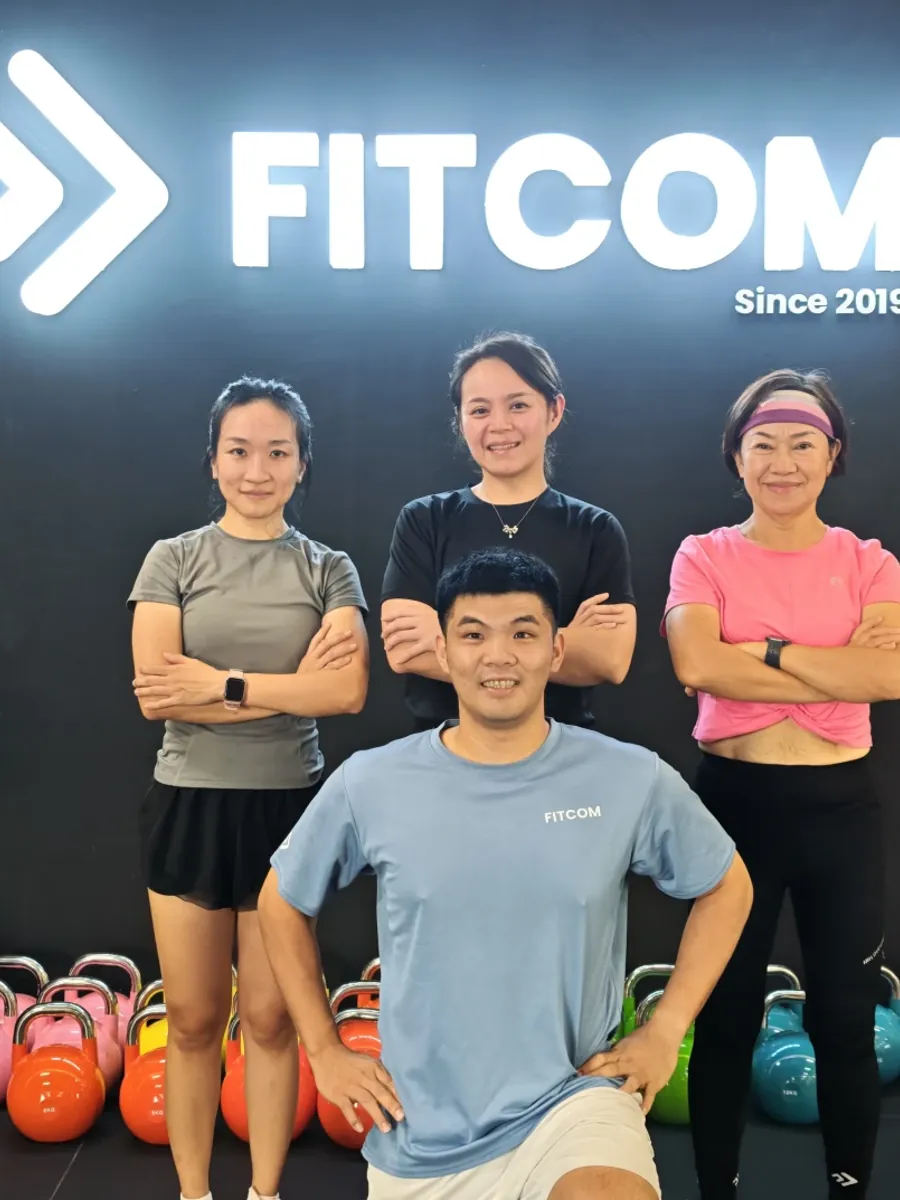 Members training at Fitcom Kota Laksamana, Melaka