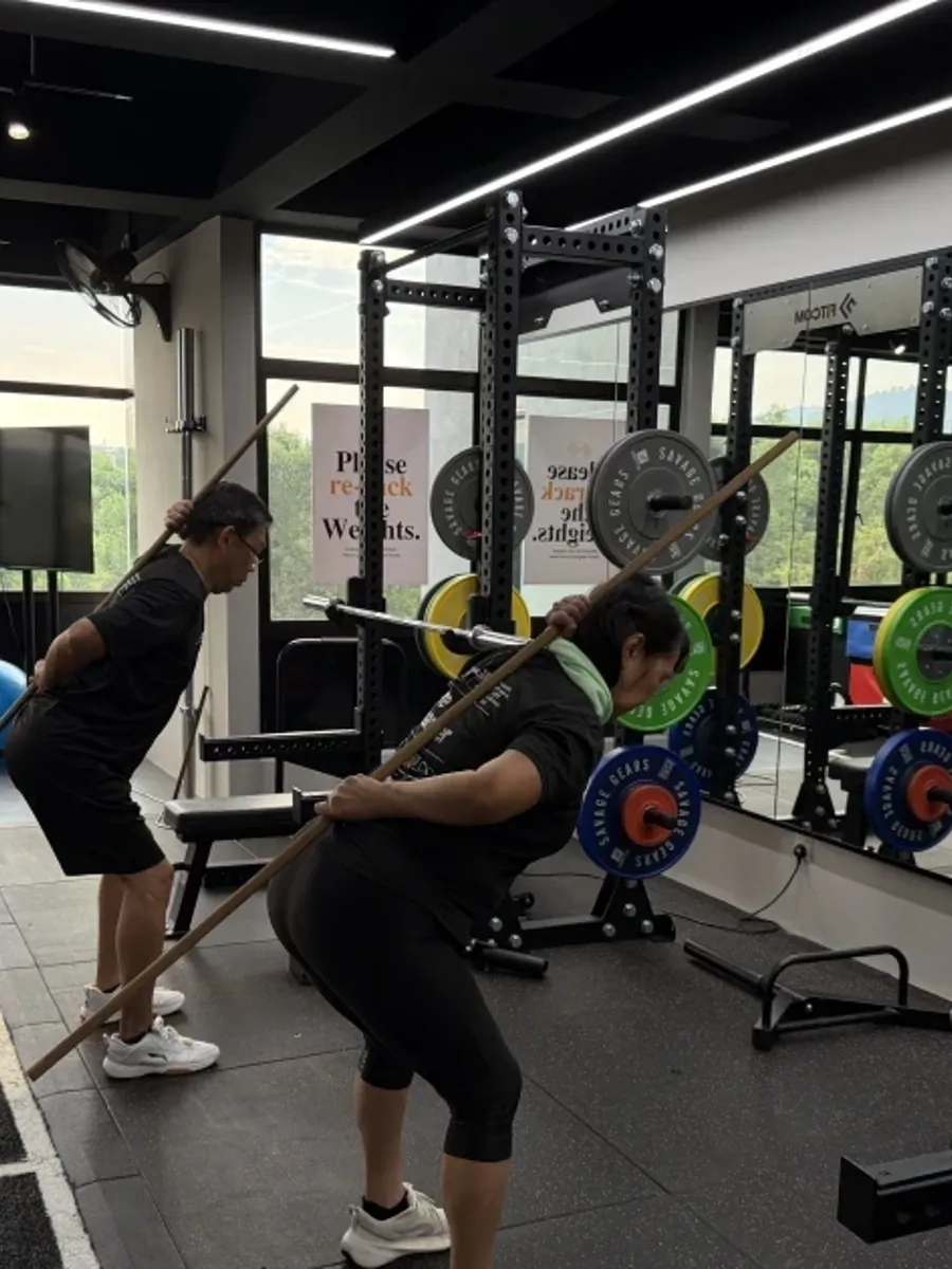 Members training at Fitcom Kepayang, Seremban